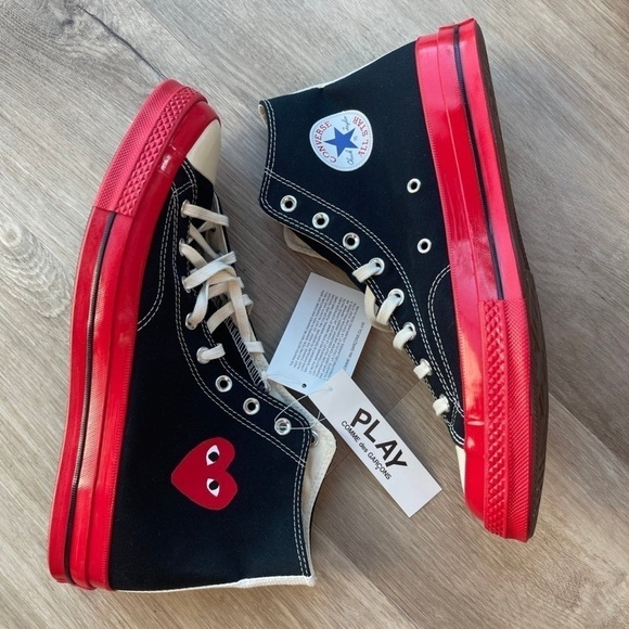 Converse Other - Converse CDG Chuck Taylor All Star 70 Hi Comme des Garcons PLAY size 10